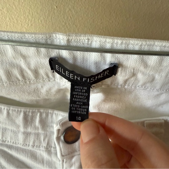 Eileen Fisher White Women Jeans - Picture 2 of 4